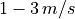 1-3\,m/s