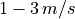 1-3\,m/s